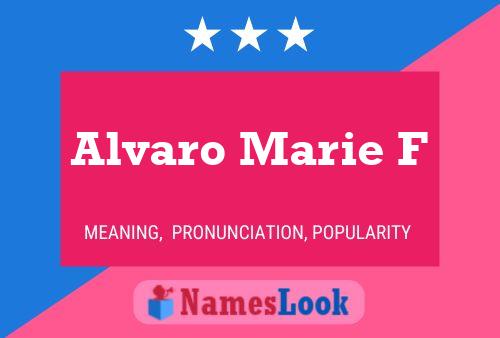 Alvaro Marie F 名字海报