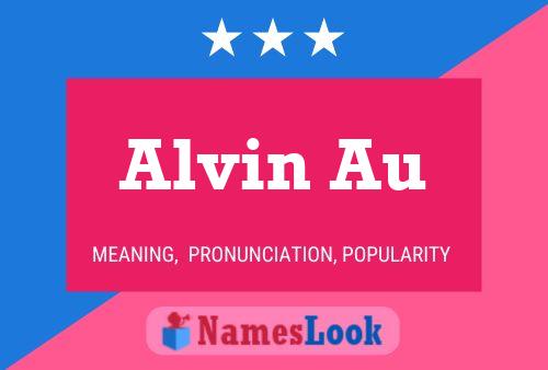 Alvin Au 名字海报