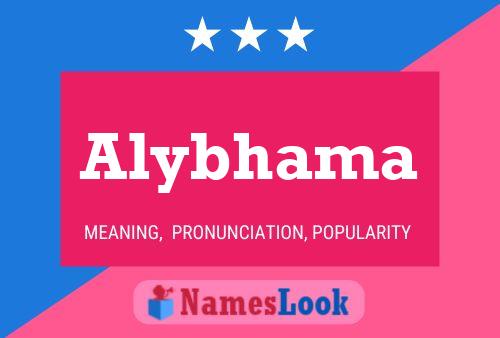 Alybhama 名字海报