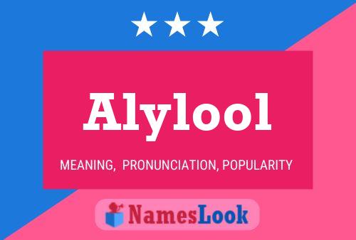 Alylool 名字海报