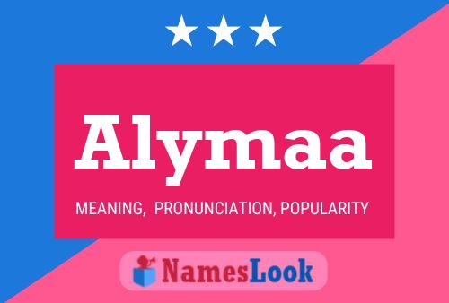 Alymaa 名字海报