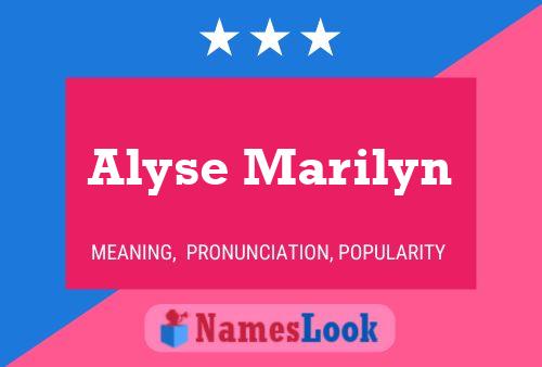 Alyse Marilyn 名字海报