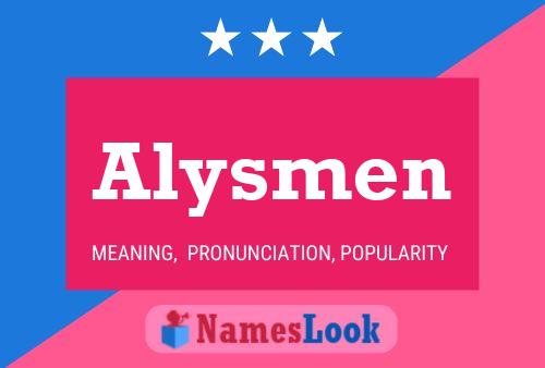 Alysmen 名字海报