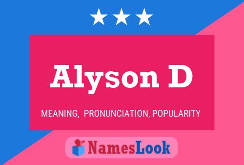 Alyson D 名字海报