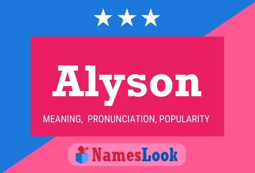 Alyson 名字海报