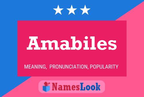 Amabiles 名字海报