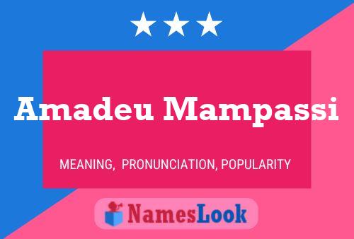 Amadeu Mampassi 名字海报