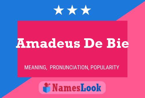 Amadeus De Bie 名字海报