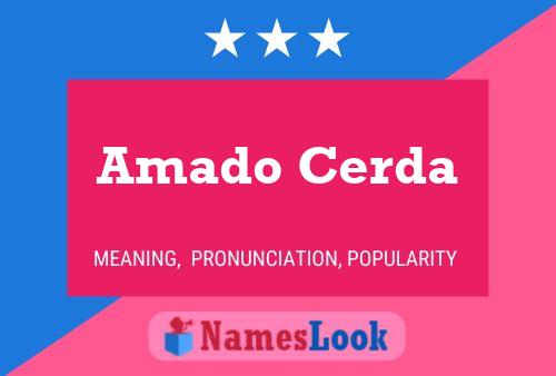 Amado Cerda 名字海报