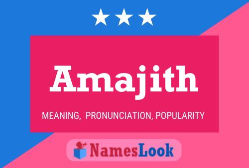 Amajith 名字海报