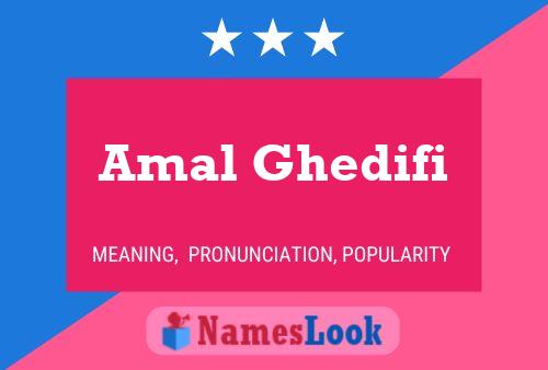 Amal Ghedifi 名字海报