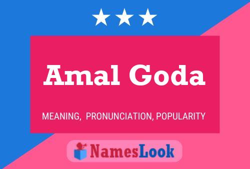 Amal Goda 名字海报