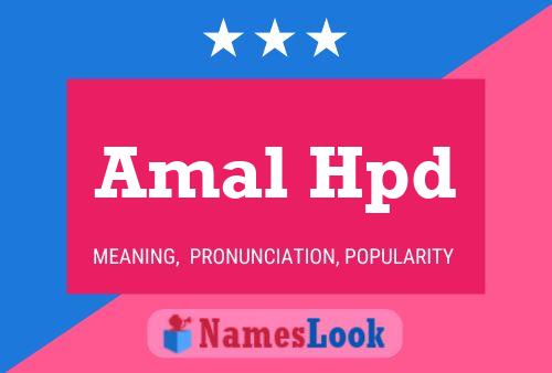 Amal Hpd 名字海报