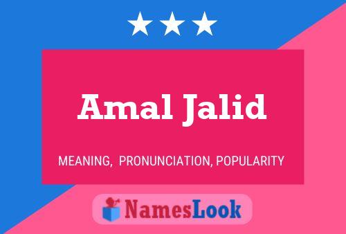 Amal Jalid 名字海报