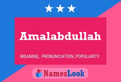 Amalabdullah 名字海报