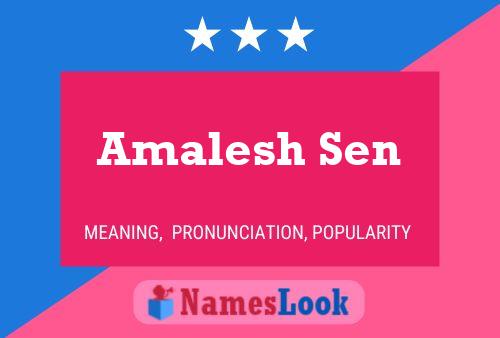 Amalesh Sen 名字海报