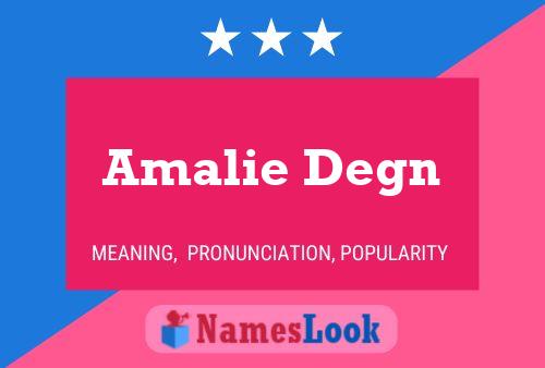 Amalie Degn 名字海报