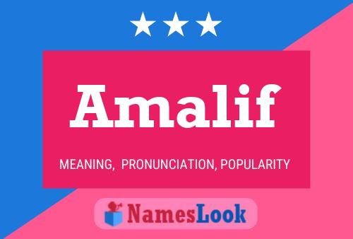 Amalif 名字海报