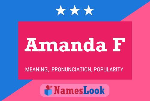 Amanda F 名字海报