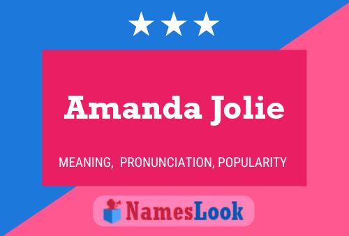 Amanda Jolie 名字海报