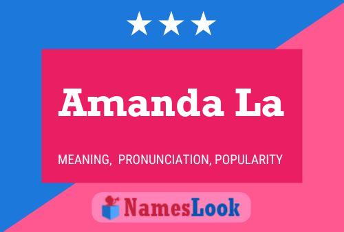 Amanda La 名字海报