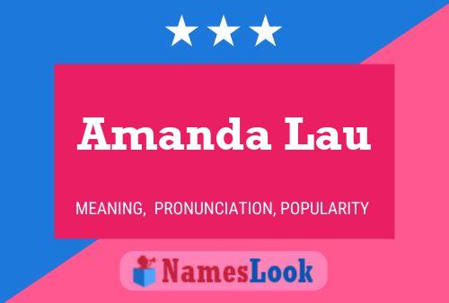 Amanda Lau 名字海报