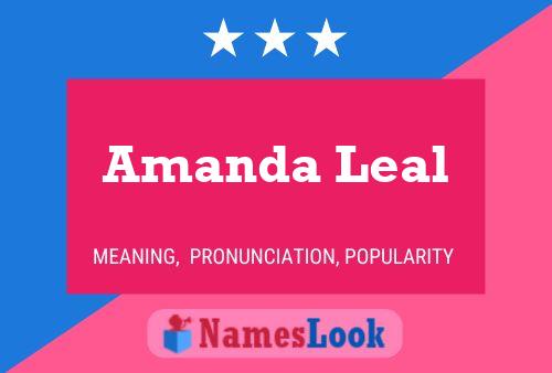 Amanda Leal 名字海报