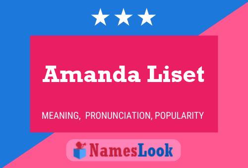 Amanda Liset 名字海报