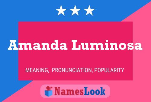 Amanda Luminosa 名字海报