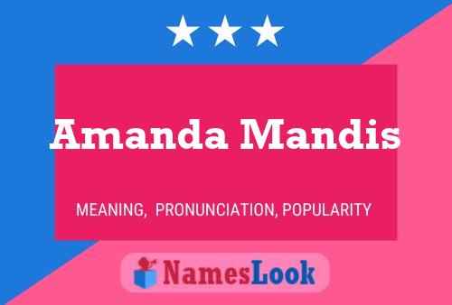 Amanda Mandis 名字海报