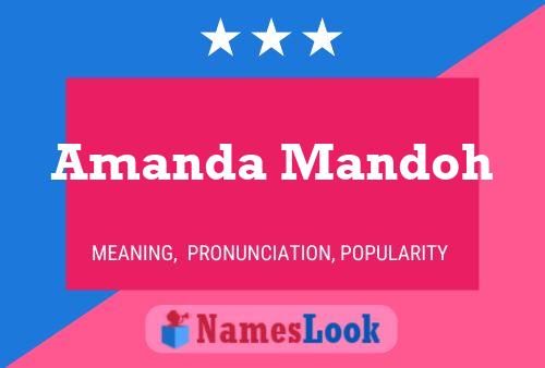 Amanda Mandoh 名字海报