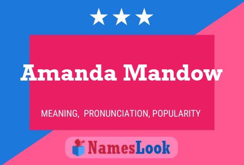 Amanda Mandow 名字海报