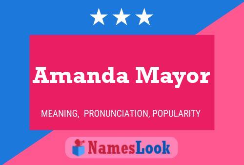 Amanda Mayor 名字海报