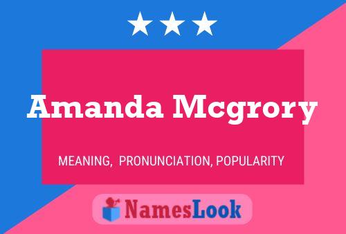 Amanda Mcgrory 名字海报