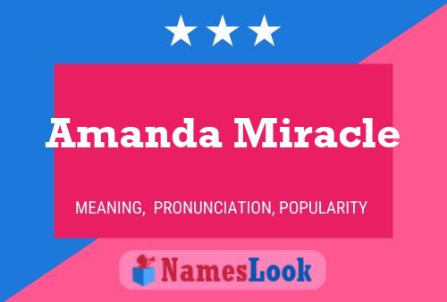 Amanda Miracle 名字海报