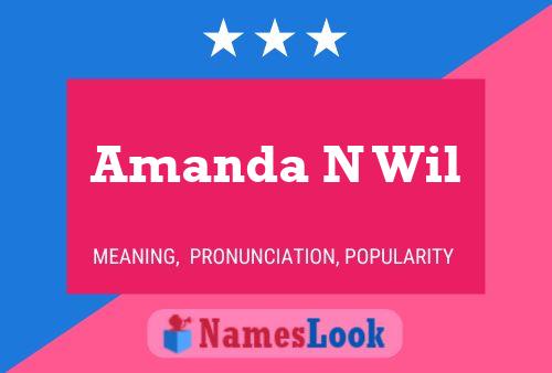 Amanda N Wil 名字海报