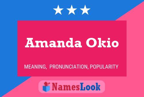 Amanda Okio 名字海报