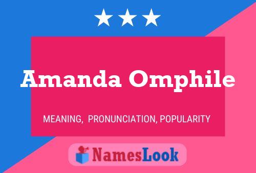 Amanda Omphile 名字海报