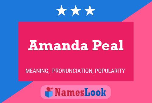 Amanda Peal 名字海报