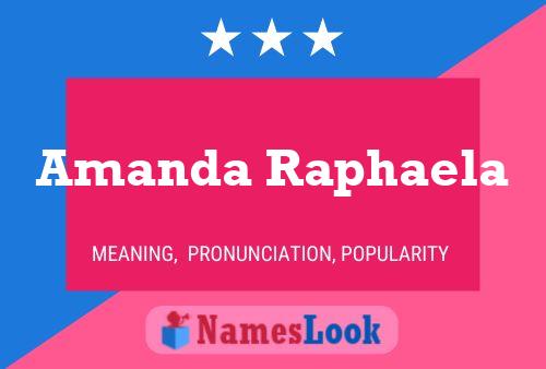 Amanda Raphaela 名字海报