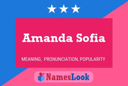 Amanda Sofia 名字海报