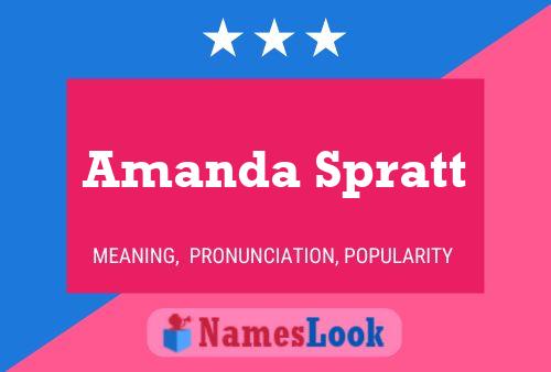 Amanda Spratt 名字海报