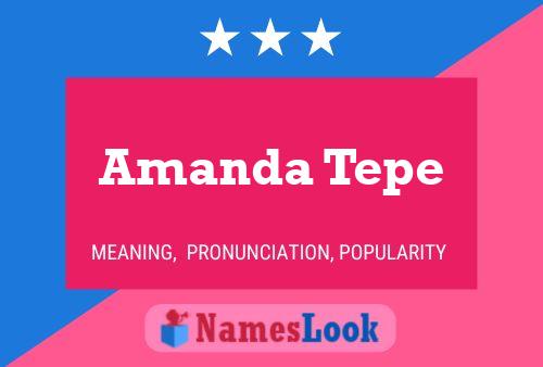 Amanda Tepe 名字海报