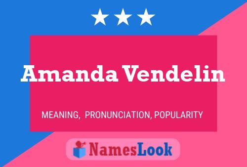 Amanda Vendelin 名字海报