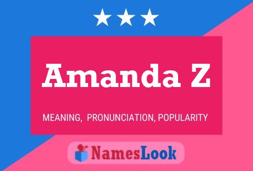 Amanda Z 名字海报