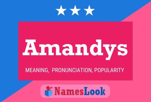 Amandys 名字海报