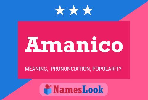 Amanico 名字海报