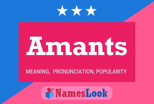 Amants 名字海报