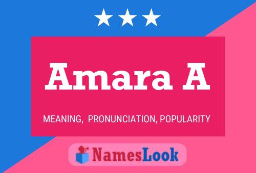 Amara A 名字海报