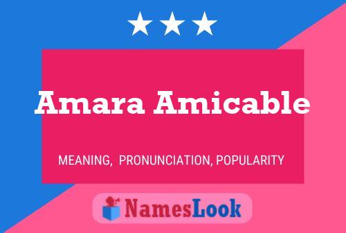 Amara Amicable 名字海报